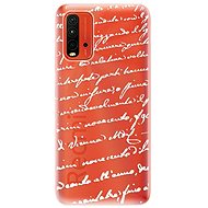 iSaprio Handwriting 01 - White for Xiaomi Redmi 9T - Phone Cover
