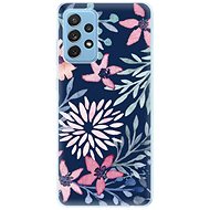 iSaprio Leaves on Blue for Samsung Galaxy A72 - Phone Cover