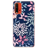 iSaprio Leaves on Blue for Xiaomi Redmi 9T - Phone Cover
