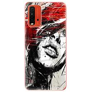 iSaprio Sketch Face for Xiaomi Redmi 9T - Phone Cover