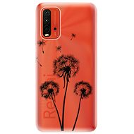 iSaprio Three Dandelions - Black for Xiaomi Redmi 9T - Phone Cover