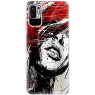 iSaprio Sketch Face for Xiaomi Redmi Note 10 5G - Phone Cover
