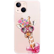 iSaprio Lady Giraffe for iPhone 13 mini - Phone Cover