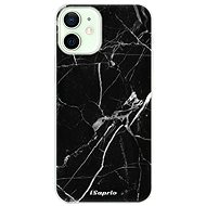 iSaprio Black Marble for iPhone 12 - Phone Cover