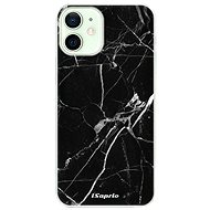 iSaprio Black Marble for iPhone 12 mini - Phone Cover