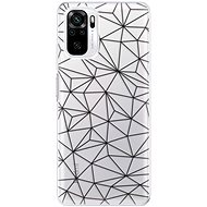 iSaprio Abstract Triangles 03 - black for Xiaomi Redmi Note 10 / Note 10S - Phone Cover