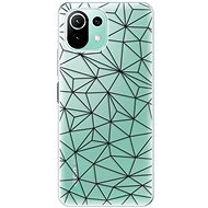 iSaprio Abstract Triangles 03 - black for Xiaomi Mi 11 Lite - Phone Cover