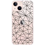 iSaprio Abstract Triangles 03 - black for iPhone 13 mini - Phone Cover