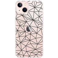 iSaprio Abstract Triangles 03 - black for iPhone 13 - Phone Cover