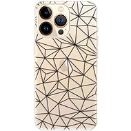 iSaprio Abstract Triangles 03 - black for iPhone 13 Pro - Phone Cover