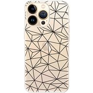 iSaprio Abstract Triangles 03 - black for iPhone 13 Pro Max - Phone Cover