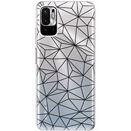 iSaprio Abstract Triangles 03 - black for Xiaomi Redmi Note 10 5G - Phone Cover