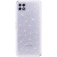 iSaprio Abstract Triangles 03 - white for Samsung Galaxy A22 5G - Phone Cover