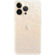 iSaprio Abstract Triangles 03 - white for iPhone 13 Pro Max - Phone Cover