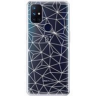 iSaprio Abstract Triangles 03 - white for OnePlus Nord N10 5G - Phone Cover