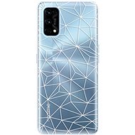 iSaprio Abstract Triangles 03 - white for Realme 7 Pro - Phone Cover