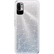iSaprio Abstract Triangles 03 - white for Xiaomi Redmi Note 10 5G - Phone Cover