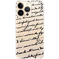 iSaprio Handwriting 01 - black for iPhone 13 Pro - Phone Cover