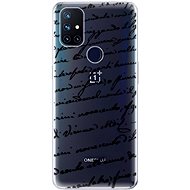 iSaprio Handwriting 01 - black for OnePlus Nord N10 5G - Phone Cover