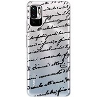 iSaprio Handwriting 01 - black for Xiaomi Redmi Note 10 5G - Phone Cover