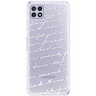 iSaprio Handwriting 01 - white for Samsung Galaxy A22 5G - Phone Cover