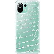 iSaprio Handwriting 01 - white for Xiaomi Mi 11 Lite - Phone Cover