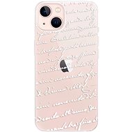 iSaprio Handwriting 01 - white for iPhone 13 - Phone Cover