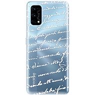 iSaprio Handwriting 01 - white for Realme 7 Pro - Phone Cover