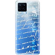 iSaprio Handwriting 01 - white for Realme 8 / 8 Pro - Phone Cover