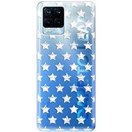 iSaprio Stars Pattern - white for Realme 8 / 8 Pro - Phone Cover