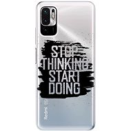 iSaprio Start Doing - black for Xiaomi Redmi Note 10 5G - Phone Cover