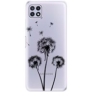 iSaprio Three Dandelions - black for Samsung Galaxy A22 5G - Phone Cover