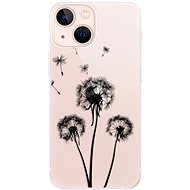 iSaprio Three Dandelions - black for iPhone 13 mini - Phone Cover