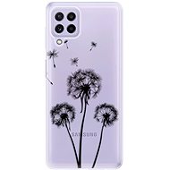 iSaprio Three Dandelions - black for Samsung Galaxy A22 - Phone Cover