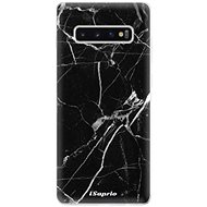 iSaprio Black Marble for Samsung Galaxy S10+ - Phone Cover