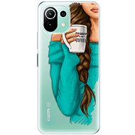 iSaprio My Coffee and Brunette Girl for Xiaomi Mi 11 Lite - Phone Cover