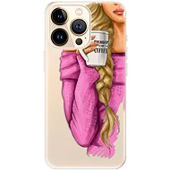 iSaprio My Coffe and Blond Girl for iPhone 13 Pro - Phone Cover