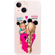 iSaprio Mama Mouse Blonde and Boy for iPhone 13 mini - Phone Cover