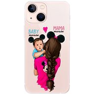 iSaprio Mama Mouse Brunette and Boy for iPhone 13 mini - Phone Cover