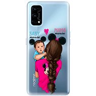 iSaprio Mama Mouse Brunette and Boy for Realme 7 Pro - Phone Cover