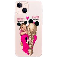 iSaprio Mama Mouse Blond and Girl for iPhone 13 mini - Phone Cover