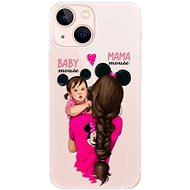iSaprio Mama Mouse Brunette and Girl for iPhone 13 mini - Phone Cover