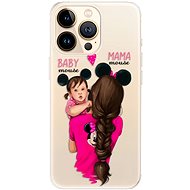 iSaprio Mama Mouse Brunette and Girl for iPhone 13 Pro Max - Phone Cover