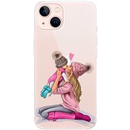iSaprio Kissing Mom - Blond and Girl for iPhone 13 - Phone Cover