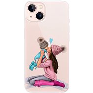 iSaprio Kissing Mom - Brunette and Boy for iPhone 13 - Phone Cover