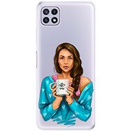 iSaprio Coffe Now - Brunette for Samsung Galaxy A22 5G - Phone Cover