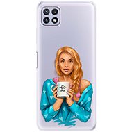 iSaprio Coffe Now - Redhead for Samsung Galaxy A22 5G - Phone Cover