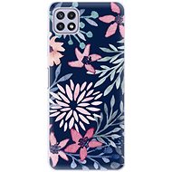 iSaprio Leaves on Blue for Samsung Galaxy A22 5G - Phone Cover