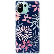 iSaprio Leaves on Blue for Xiaomi Mi 11 Lite - Phone Cover