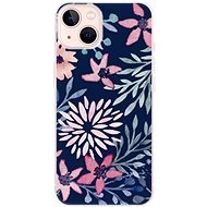 iSaprio Leaves on Blue for iPhone 13 - Phone Cover